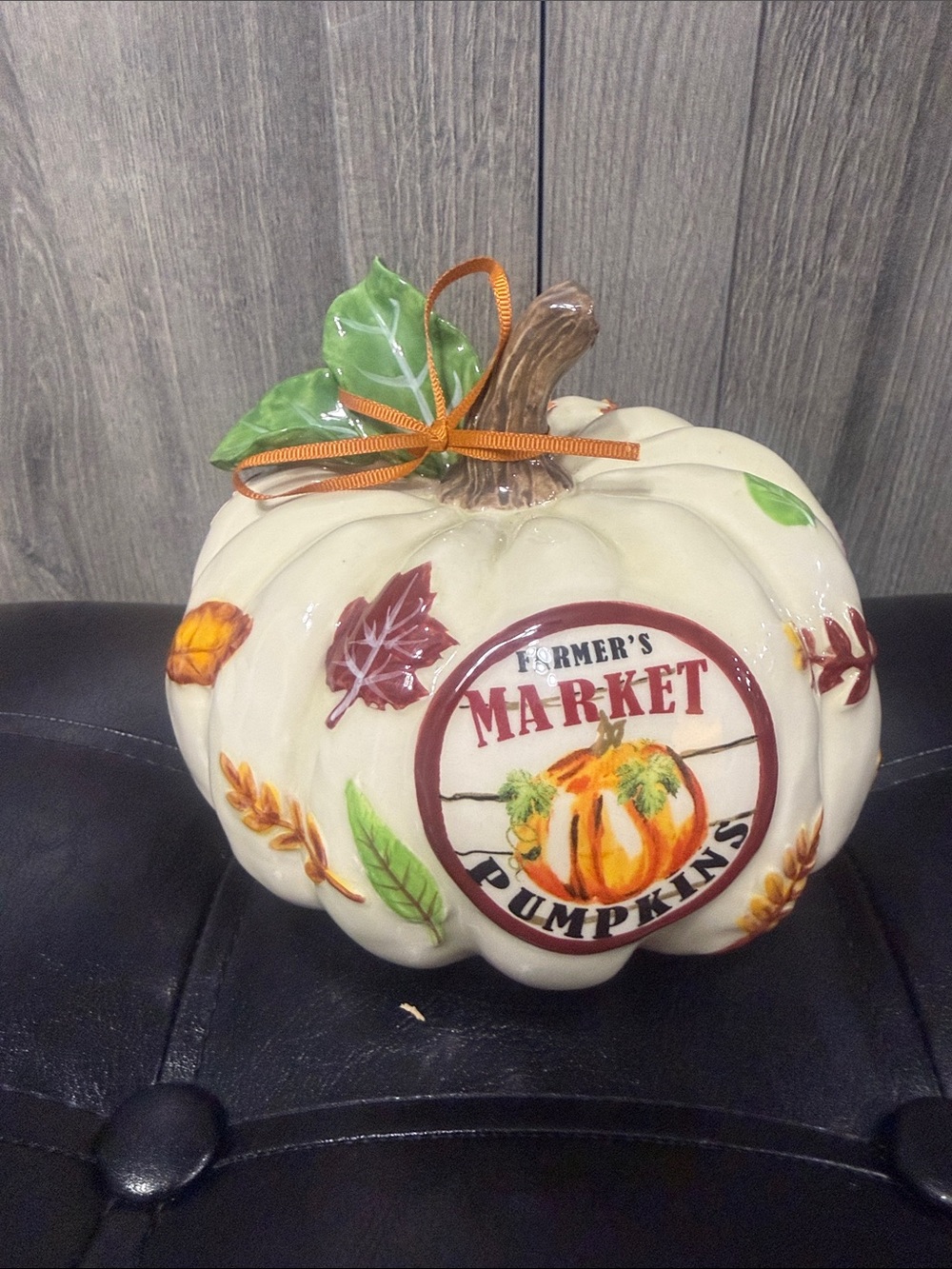 Blue Sky Clayworks Farmers Market Autumn Fall Pumpkin By Heather Goldminc